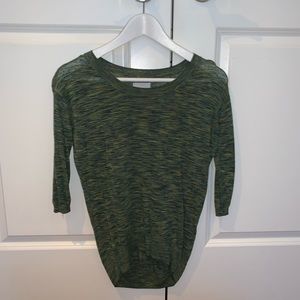 Green Long Sleeve Shirt, Aritzia, XXS